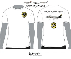 Camiseta VF-84 Jolly Rogers F-14 Escuadrón - Producto con licencia de la USN - Imagen 1 de 3