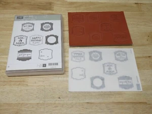Stampin' Up LABEL LOVE cling set /  130622 - Imagen 1 de 4