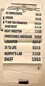 SJOCK FESTIVAL RARO DE COLECCIÓN 1998 CALENDARIO DE ESPECTÁCULOS 7/10-12/98 GIERLE BBÉLGICA NYHC - Imagen 1 de 2