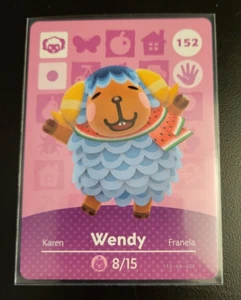 Wendy - 152 - Serie 2 - Autentica carta amiibo attraversamento animali - Foto 1 di 1