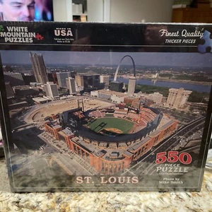 2006 White Mountain Jigsaw Puzzles, St Louis Cardinals Stadium, 550 Pieces NEW - Picture 1 of 6