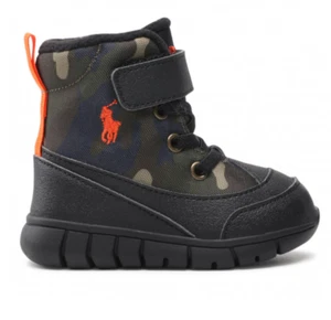 Polo Ralph Lauren Barnes Stiefel T schwarz/oliv Mesh UK 4, süß smart BRANDNEU - Bild 1 von 21