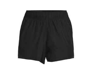 Athletic Works Women's 3X (22) Core Running Shorts w/Panty Liner • Black Soot - Picture 1 of 7