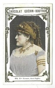 Mme Krauss dans Sapho - - Chromo Chocolat Guérin-Boutron - Trade card - Picture 1 of 2