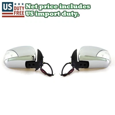 ESPEJO RETROVISOR PUERTA CROMADO ELÉCTRICO LED DERECHO DERECHO AJUSTE TOYOTA HILUX 7ª GENERACIÓN VIGO MK6 SR5 Foto 1 de 4