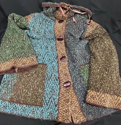 Curio Patchwork Boho Knit Sweater, Size 2X - Image 1 of 4