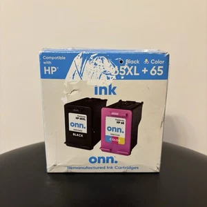 Wkłady atramentowe Onn • czarne 65XL + kolor 65 • kompatybilne z HP • 65XL/65 2-pak - Zdjęcie 1 z 12