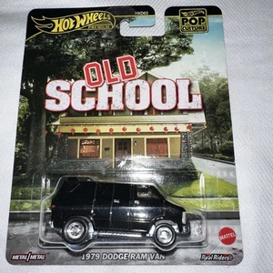 Hot Wheels Premium Pop Culture Old School- 1979 Dodge Ram Van HXD63 - Picture 1 of 3