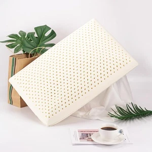 Talatex Natural Latex Pillow, Low Profile, Pain Relief RRP £65 - Picture 1 of 5