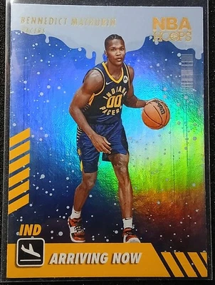 Aros de la NBA 2022-23 Bennedict Mathurin Rookie Pacers llegando ahora lámina de oro SP #6 Foto 1 de 2