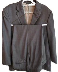 Jack Victor 2 Piece Suit Professional Brownish Gray Single Breasted 42R - 40x42 - Picture 1 of 12
