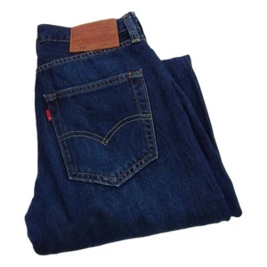 Levi Lot 501 Jeans Regular Blue Waist 28 Leg 32 W28 L32 Button Fly (Q6629) - Picture 1 of 9