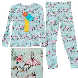 NEW Posh Peanut girls 5T-6T Farrah Ballerina 2 Piece Pajamas Bamboo L/S Horse - Picture 1 of 11