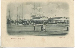 1901 CARIBBEAN SANTIAGO KUBA LIGHT DOCK - Picture 1 of 2