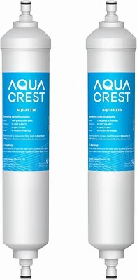 AQUA CREST GXRTQR Inline Water Filter, Replacement for GE® GXRTQR, GXRTQ (2 PACK - Image 1 of 4