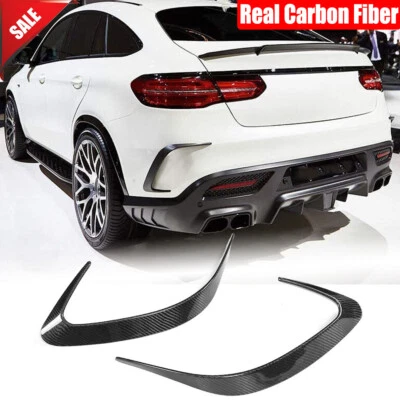 Aletas de parachoques trasero de carbono real ventilaciones para Benz C292 Sport Coupé GLE63 GLE43 2015-17 Foto 1 de 4
