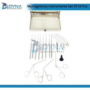 Myringotomy Instruments Set Of 15 Instruments For ENT Myringoplasty Surgical - Picture 1 of 5