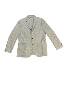 Reserved Two Piece Suit Grey and White Checks Size 46R - Picture 1 of 20