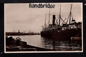 Birkenhead - East Float, Shipping View - real photographic postcard - Imagen 1 de 1
