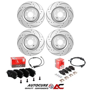 JUEGO DE DISCOS RECUBIERTOS PERFORADOS Y RANURADOS PARA MINI COOPER S (MK4) (F56) F/R + ALMOHADILLAS TRW - Imagen 1 de 1