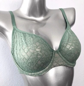 Victoria's Secret Body by Victoria Nwt Green Unlined VS Demi Bra 34DD - Picture 1 of 3