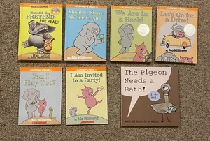 Mo Williams Lot Of 7 Children’s Books  Elephant And Piggie And Pigeon Books - Picture 1 of 16