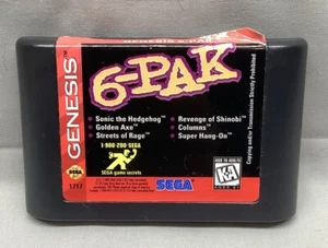 Genesis 6-Pak Sega Genesis Cartridge Only - Picture 1 of 2