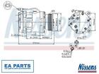 Compressor, Air Conditioning For Seat Vw Nissens 89088