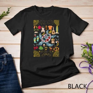 Camiseta unisex de ukelele playa tucanes de verano de tortugas marinas máscara Aloha - Imagen 1 de 15