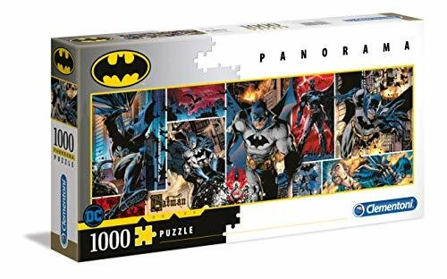Dc Comics Panorama Jigsaw Puzzle Batman (1000 Pieces) Clementoni Puzzles