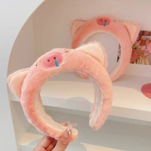 Fascia per capelli Snotty Pig cartone animato peluche bambola pinguino cerchio per capelli peluche donna - Foto 1 di 16
