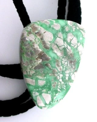GREEN NATURAL VARISCITA PIEDRA PRECIOSA PIEDRA PRECIOSA BOLO BOLA CORBATA EBS1823 Foto 1 de 2