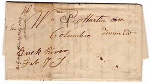 1849 Duck River TN Stampless Letter (Hickman 1846-66) - Picture 1 of 4
