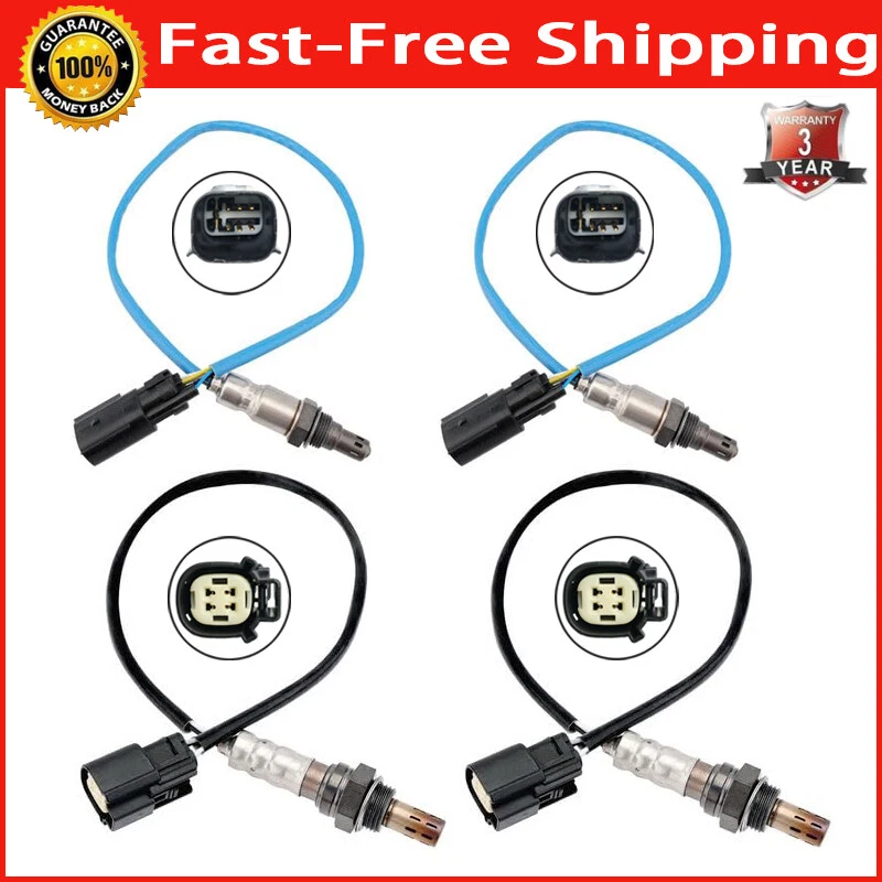 Sensor de oxígeno aguas arriba + aguas abajo 4 piezas para Ford Taurus 3,5 L V6 2013 2014 2015 Foto 1 de 4