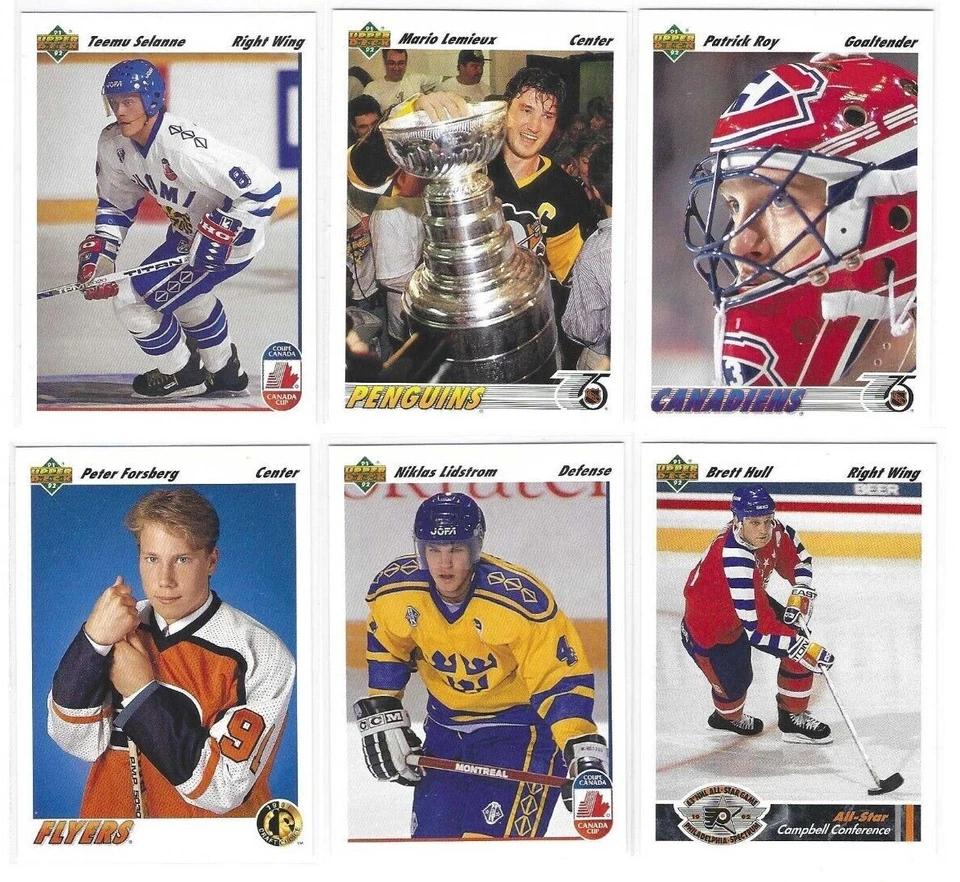 1991-92 Upper Deck Hockey base cards - Finish Your Set! Volume Pricing! - Image 1 of 1