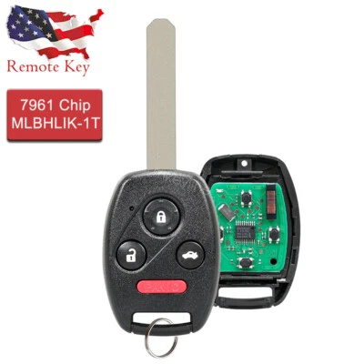 Replacement For 2008 2009 2010 2011 2012 Honda Accord Key Fob Remote MLBHLIK-1T - Image 1 of 4