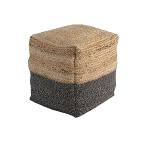 Ashley Signature Design Sweed Valley Pouf - Natural/Black - Picture 1 of 6