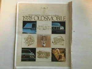 1978 Oldsmobile Dealer Sales Brochure Newspaper Insert Full Line - L4-4 - Picture 1 of 2
