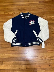GIACCA PELLE DONALD DUCK SPECIAL EDITION 65 ANNI FEISTY TAGLIA XL NUOVA CON ETICHETTE NOS - Foto 1 di 15