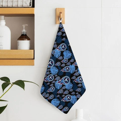 2pcs Tennessee Titans Hand Towel Soft Towel Kitchen Towel Print Towels 11.8" Cover