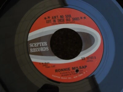 SCEPTER 12161 NORTHERN SOUL RONNIE MILSAP AINT NO SOUL LEFT IN THESE OLE SHOES - Image 1 of 4