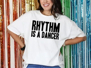 Camiseta Rhythm Is A Dancer Personalizada Vestido Elegante Fin de Semana Años 90 Baile Fiesta de Gallina - Imagen 1 de 19