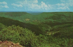 The Saddle Allegheny Front US 50 West Virginia Vintage Chrome Post Card - Bild 1 von 3