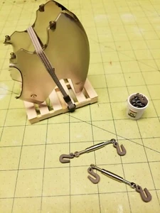 Mini Ratchet Chains and Binder Sets of 2 for 1/14th scale for RC Construction - Picture 1 of 10