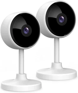 Indoor Camera, Cameras for Home Security with Night Vision, Pet Camera with Phon - Picture 1 of 12