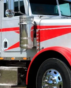 Stainless Steel Air Cleaner Vortox Style style straps mount Peterbilt 379 389 - Bild 1 von 6