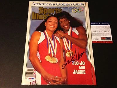 Jackie Joyner-Kersee 1988 Sports Illustrated Magazine Mag Signed Auto PSA/DNA - Image 1 of 2