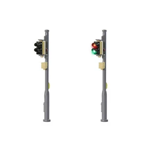 Evemodel 2pcs N Scale Traffic Signal Red Over Green Block Signal Lights JTD1509R - Picture 1 of 7