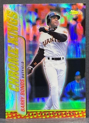 2000 Topps Chrome Barry Bonds CK7 Chrome Kings REFRACTOR /445 Rare 90’s Insert  - Image 1 of 2