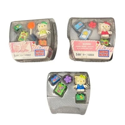 Hello Kitty Mega Bloks Lot Of 3 Sets LADYBUG 10884, CHICK 10882 & BUTTERFLY - Image 1 of 4